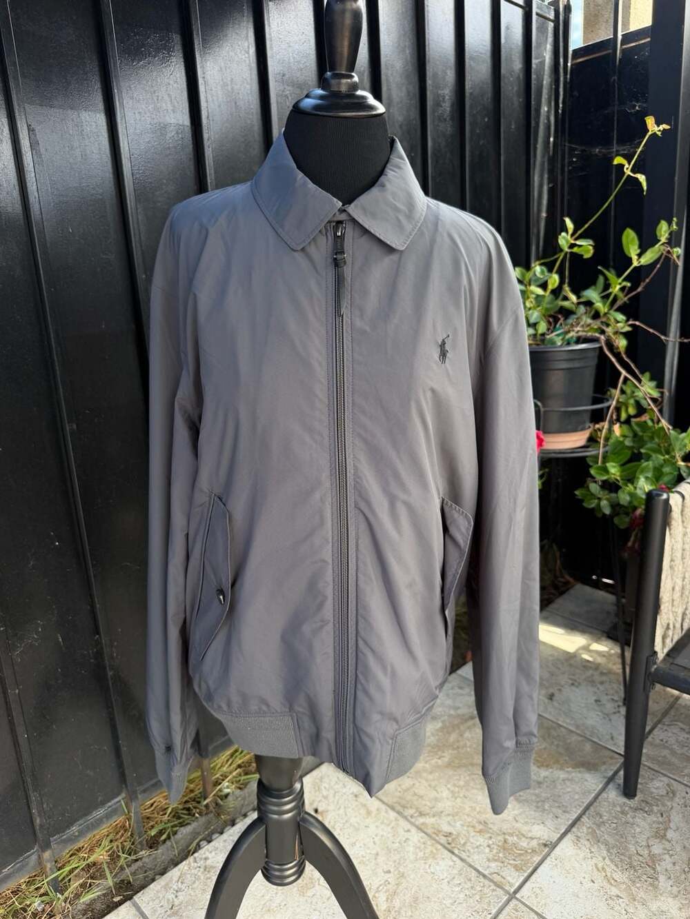Polo Ralph Lauren Performance Gray Zip-Up Bomber Jacket